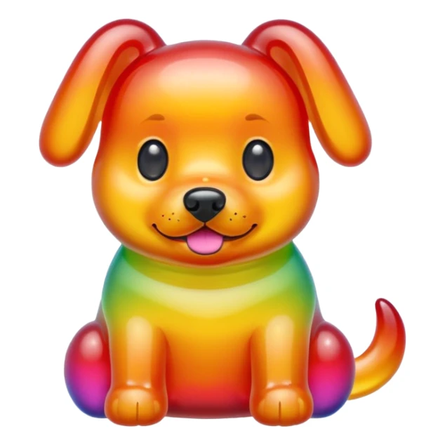 Gummy Animal dog  sticker