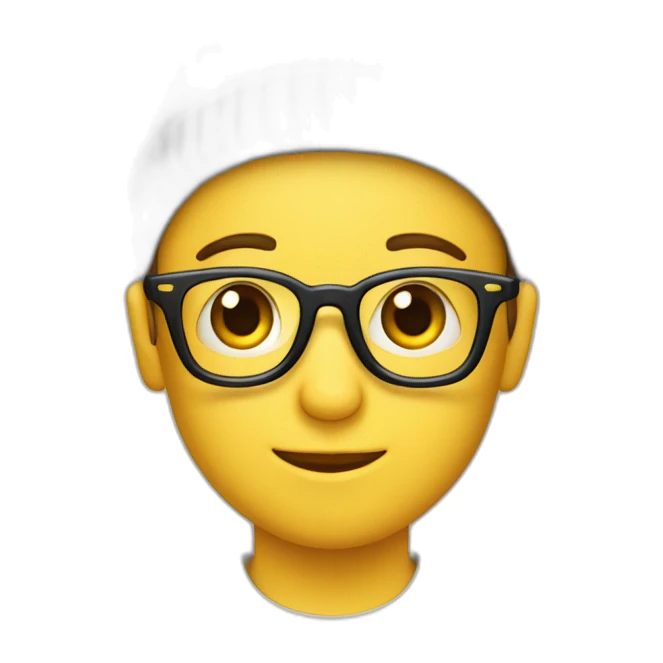 Garçon avec une paire de lunettes ET un bonnet sticker