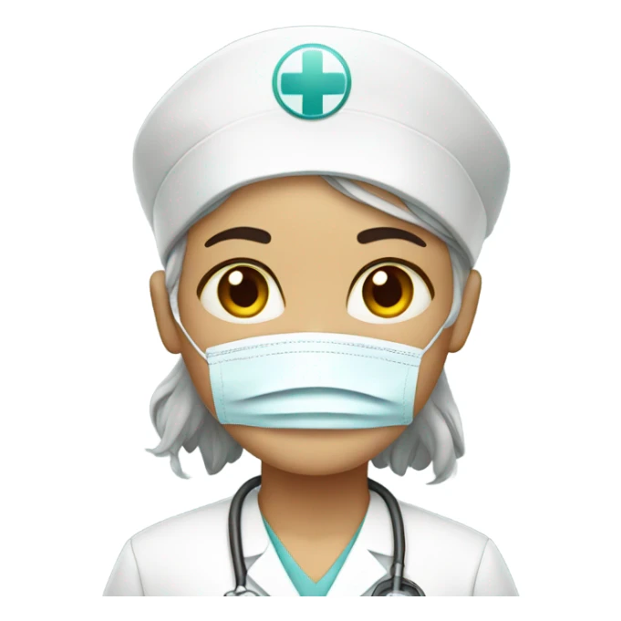 Sad nurse sticker