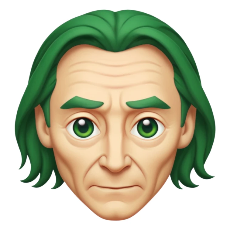 Loki marvel movies character face only older sticker