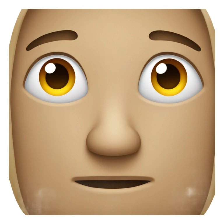 Straight face emoji with eyes looking to the side  sticker