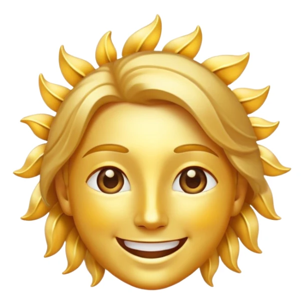 happy day with sunshine and smiling face sticker