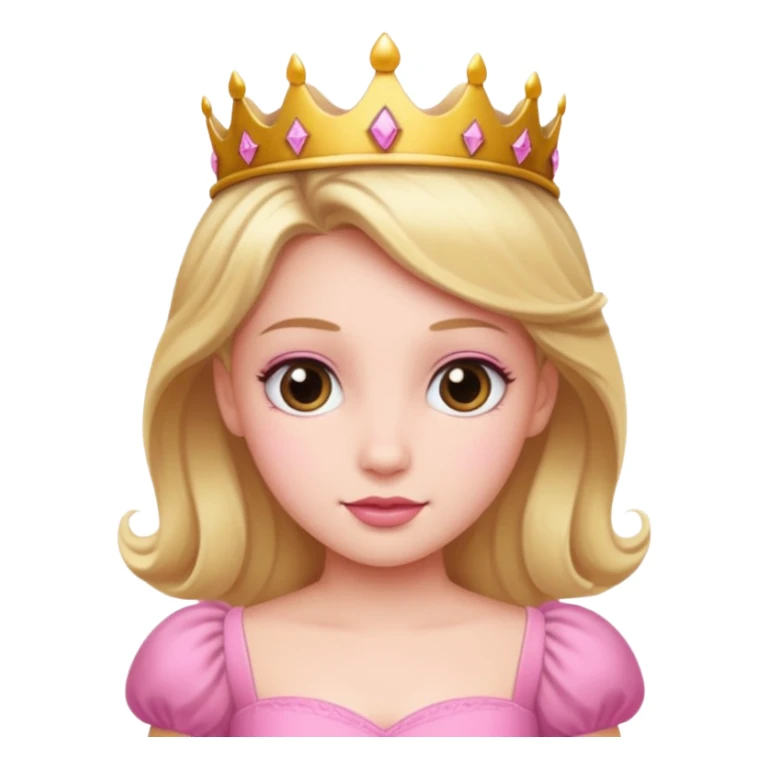 princess in a pink dress sticker