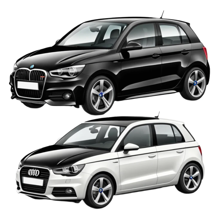 Bmw suv black, audi a1 black, gvw golf black, vw t7 black sticker
