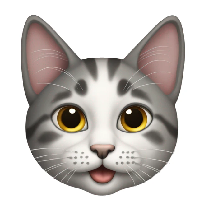 Zwei graue katzen die sich anfauchen sticker