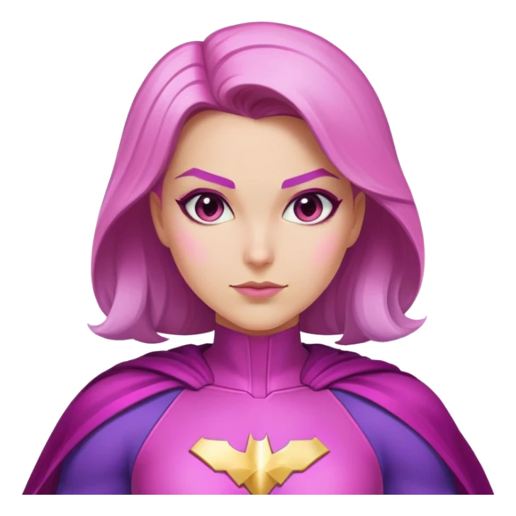 pink violet woman superhero positive power sticker