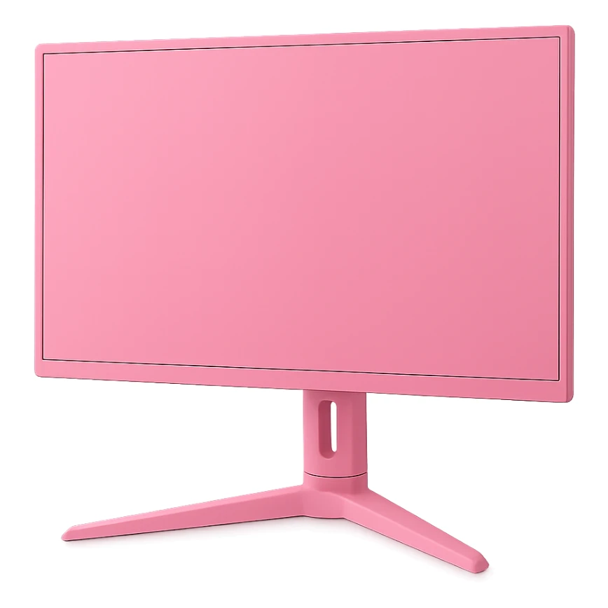 pink game monitor sticker