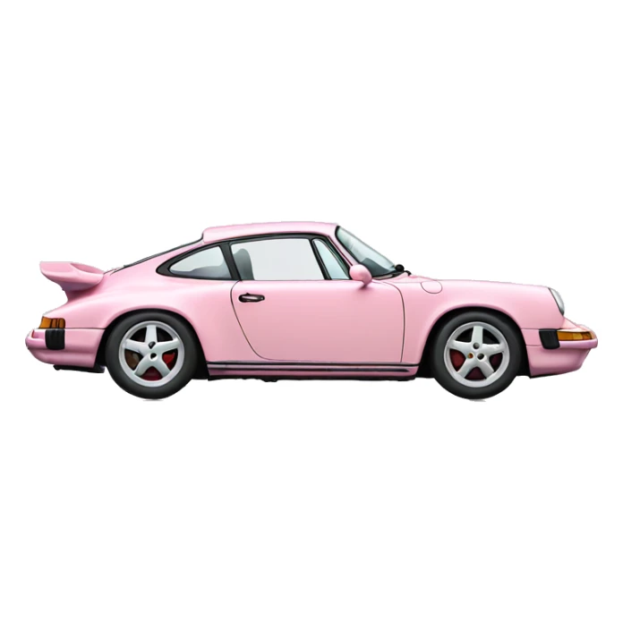 light pink porsche doors up sticker