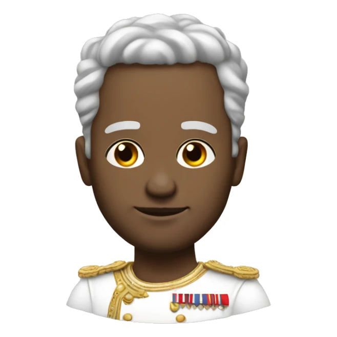 Royal leader of 21st century white skin sticker