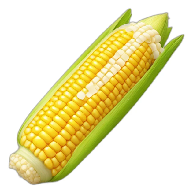 corn on the cob prepared with cheese and pepper mexican style sticker