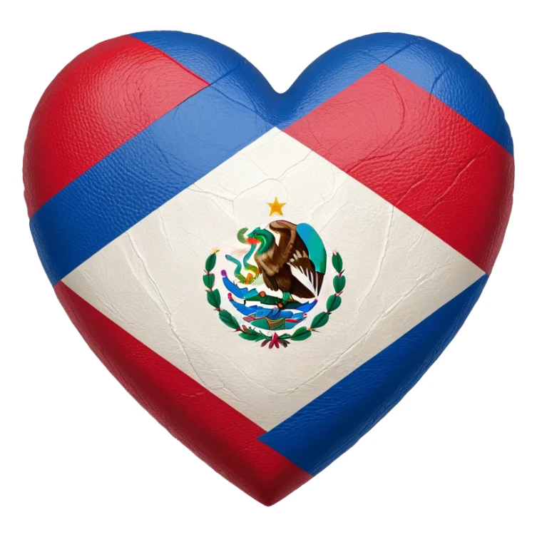 Heart made with the flag of Nicaragua sticker
