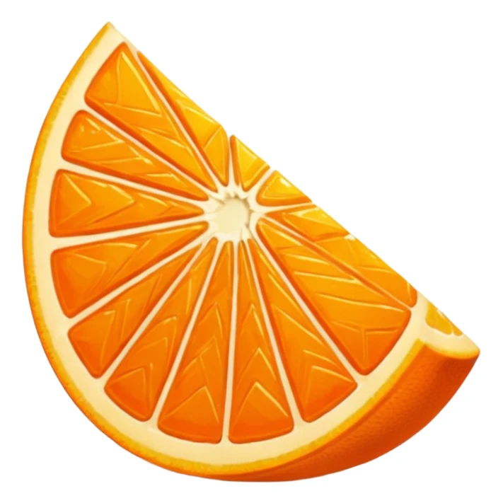 orange wedge sticker