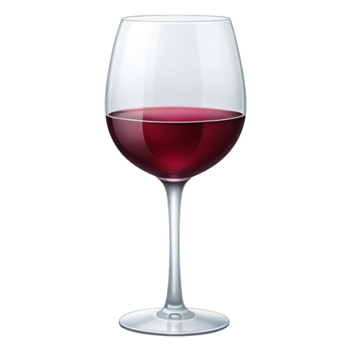 Create a wine glass that is full all the way to the top but not overflowing sticker