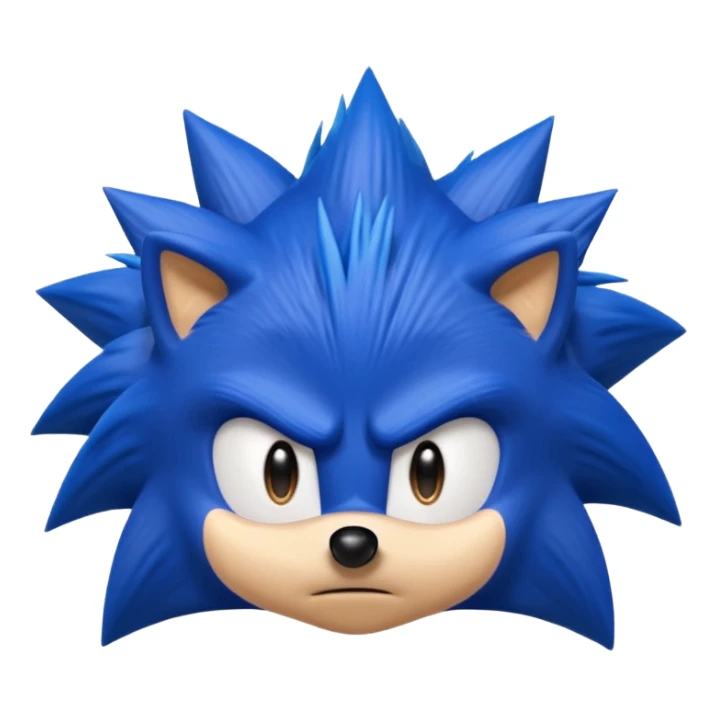 Sonic the hedgehof showing fuck you sticker