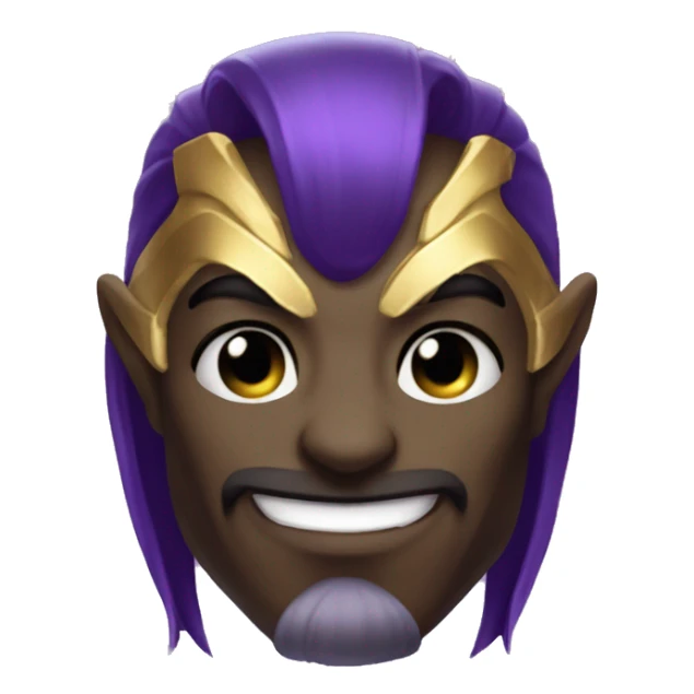 make kassadin from league of legends but just his head and blushing sticker
