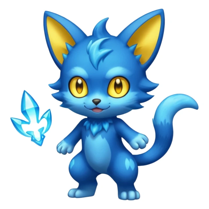 Elemental spritzly spritzee-sprigatito-Shinx-fusion (full body)  sticker
