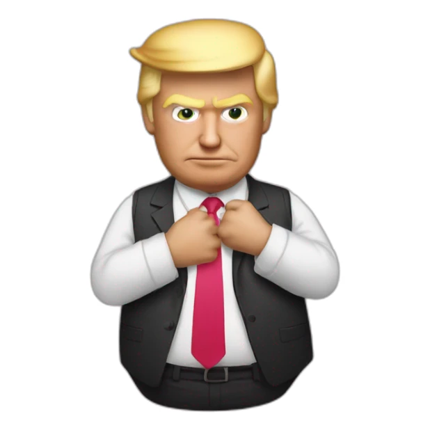 donald trump belly sticker