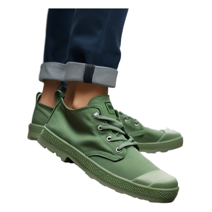 Original Palladium pampa Mens Low Green Low Low Low flat flat sticker