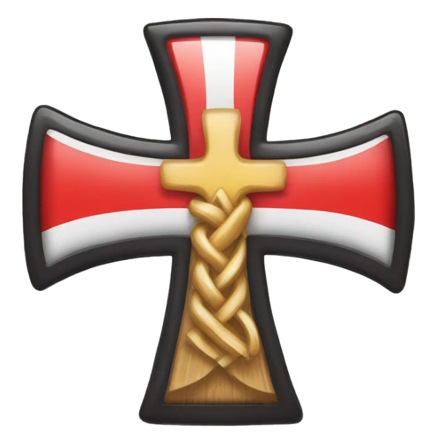 Polen Deutschland Kreuz sticker