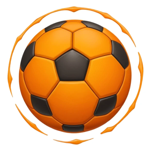 Bola de futebol pegando fogo sticker