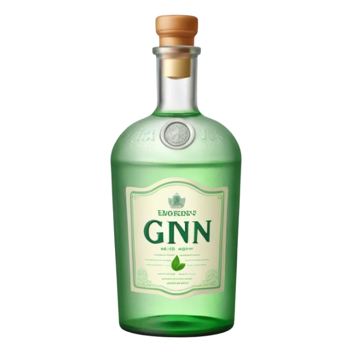 Bottle of Gin sticker