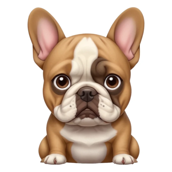 Ashamed French bulldog  sticker