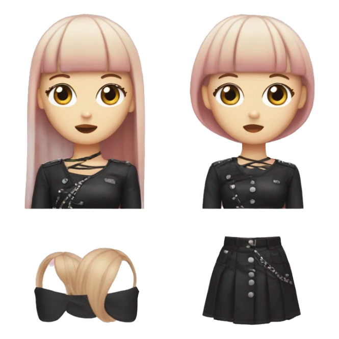 blackpink lisa emoji face sticker