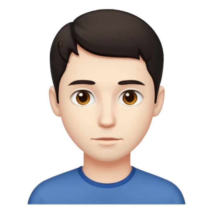 A man with short hair sticker