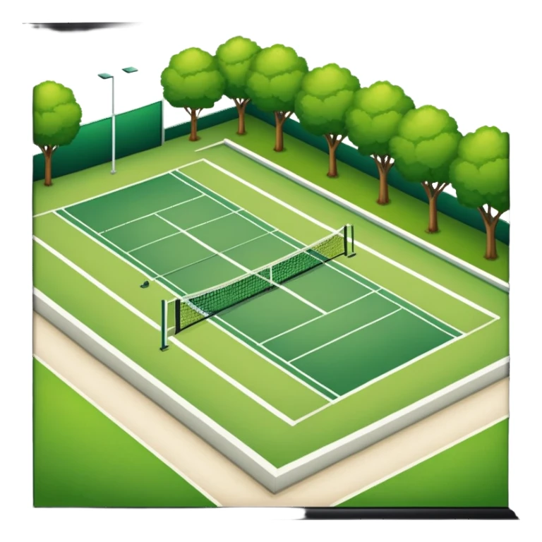 Hotel tennis court sticker