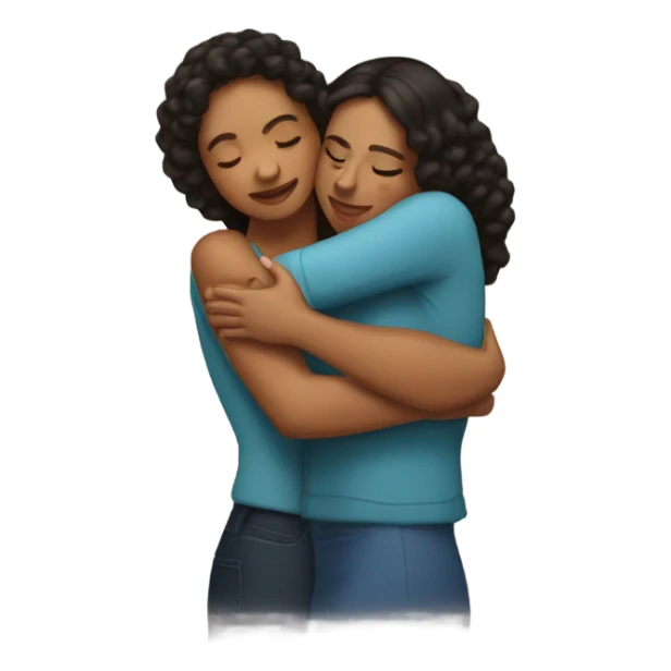 puerto rican woman giving a hug sticker