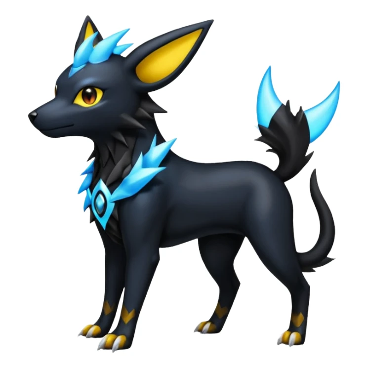 Luxray-Umbreon-Houndoom-Pokémon-Fakémon-hybrid-creature sticker