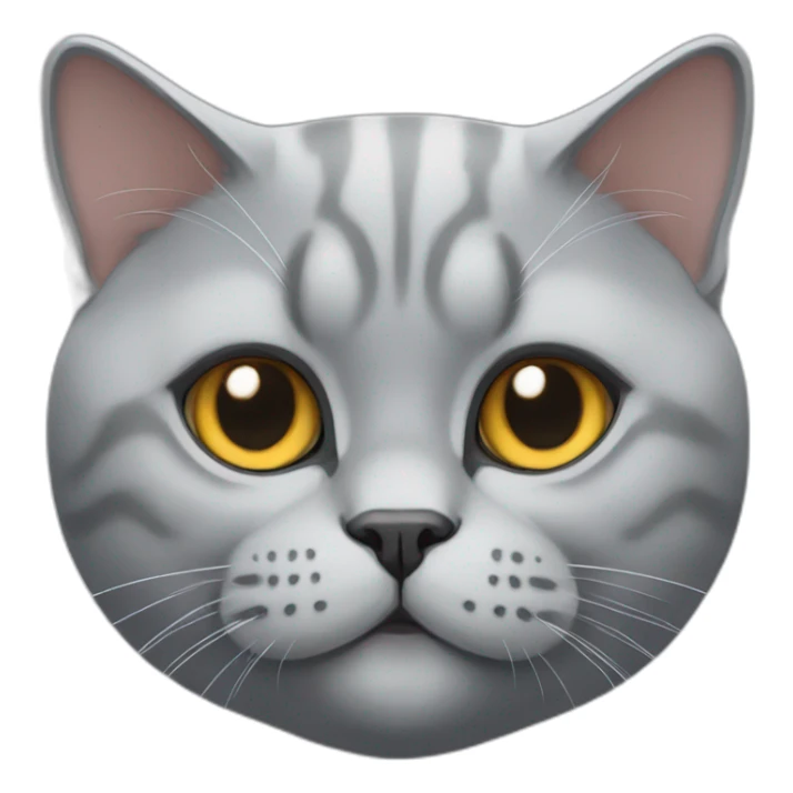 A British shorthair cat sticker