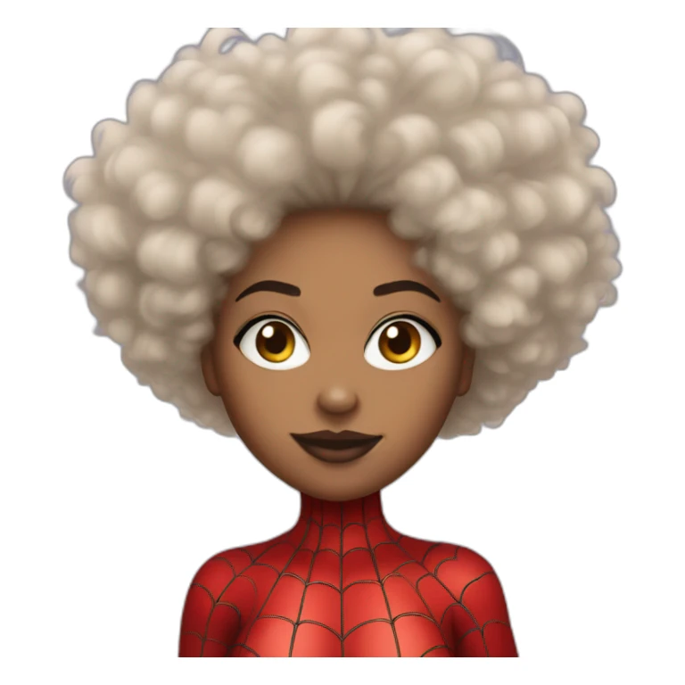 spider-woman Jessica Drew afro hair sticker