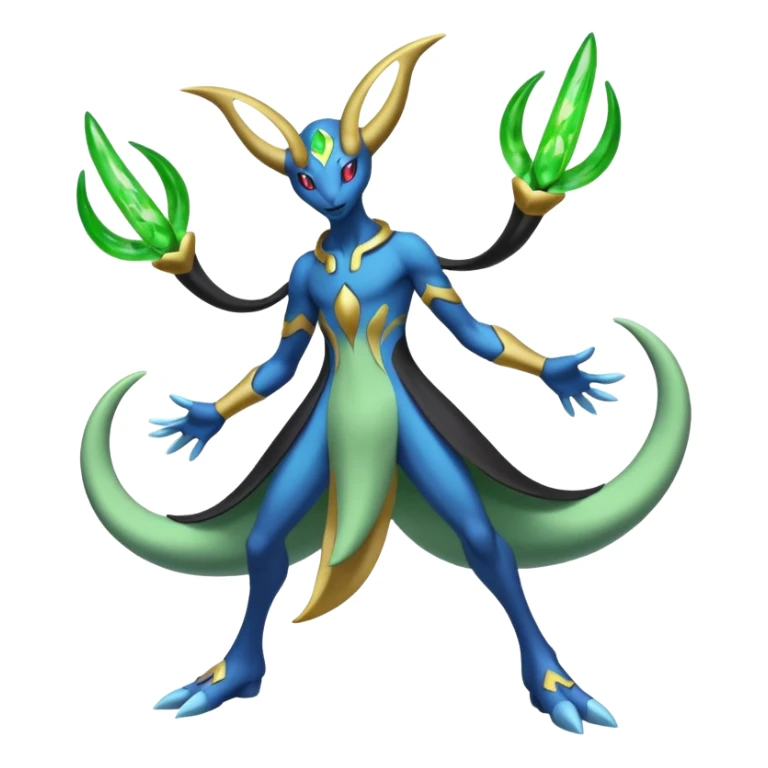 Cresselia-Zygarde-Electrike-Fakémon-fusion, full body sticker