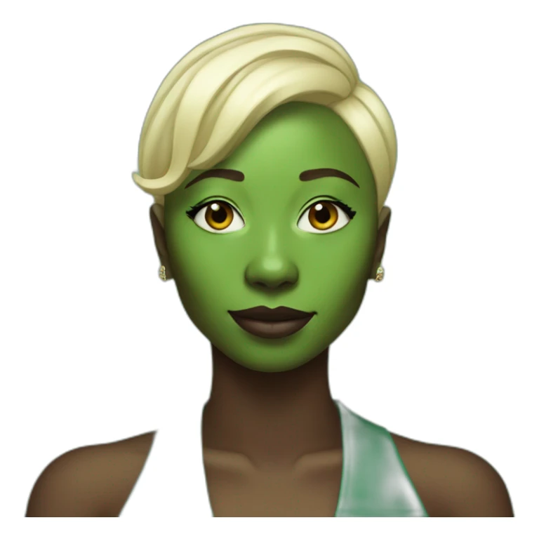 Cynthia Erivo green skin sticker