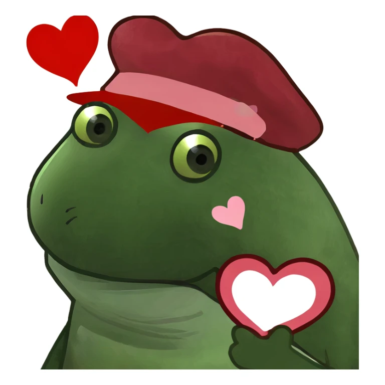 Heart emoji with hearts around it sticker