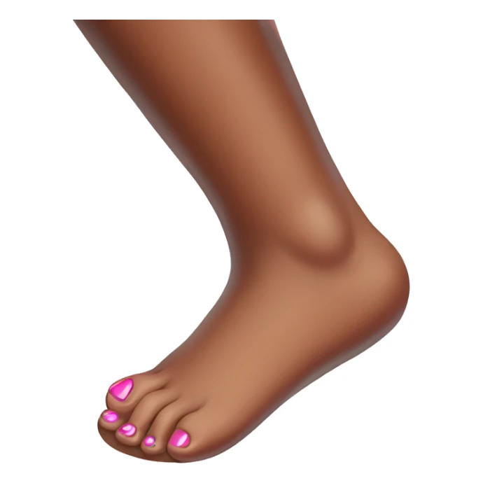 youth with nail polish feet sticker