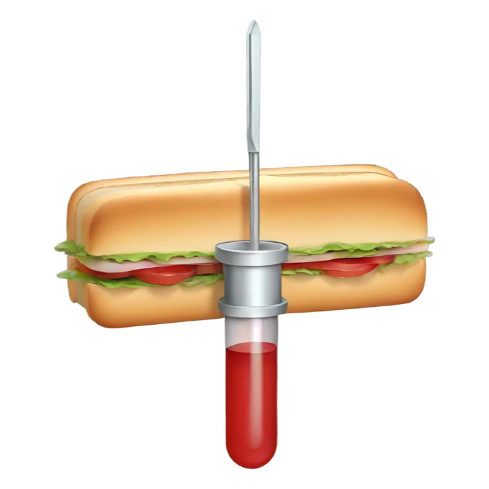 syringe sandwich sticker