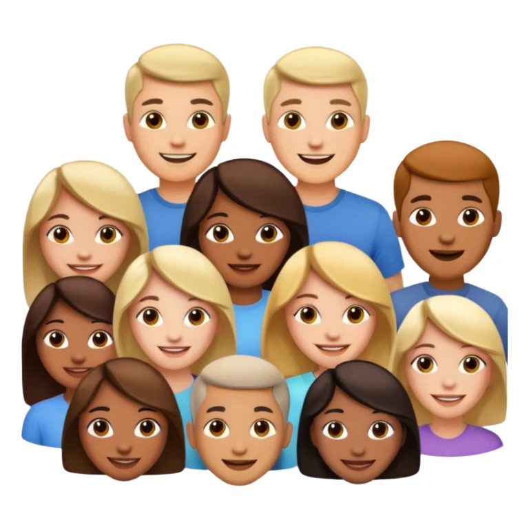 many different groups of people sticker