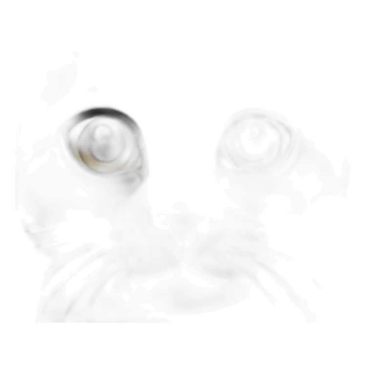 black british shorthair cat with small ears sticker