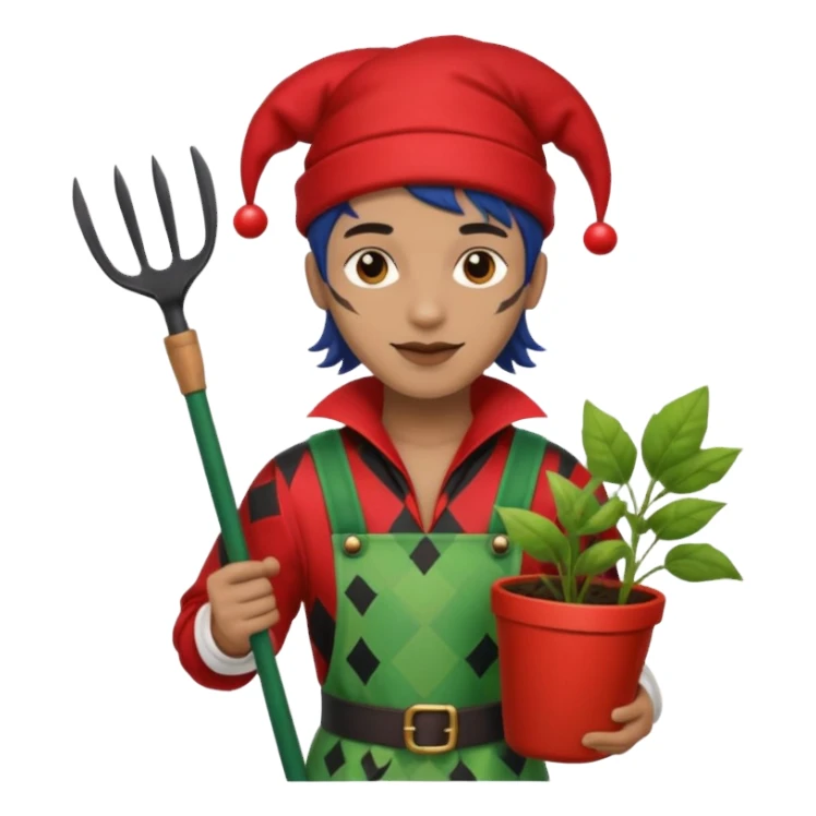 jester black and red mixed with an gardener sticker