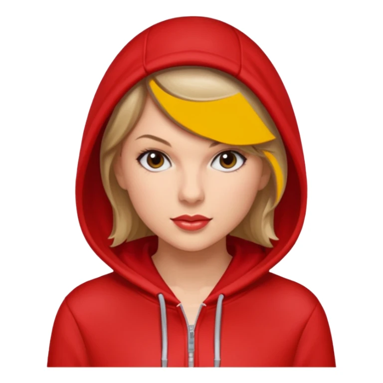 taylor swift wear red hoddie sticker