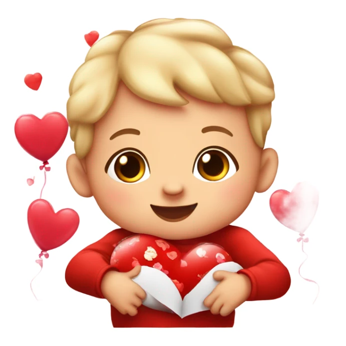 Valentine’s Day baby sticker