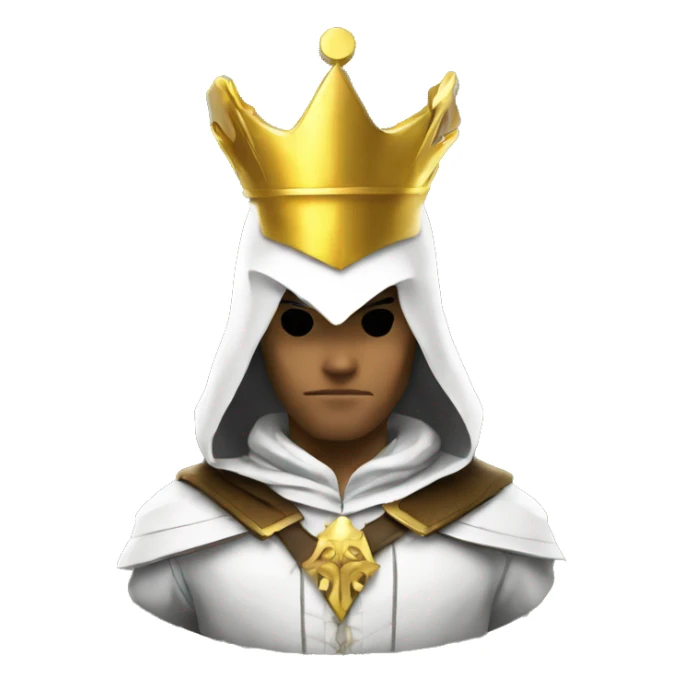 Assassin's Creed with a golden crown  sticker