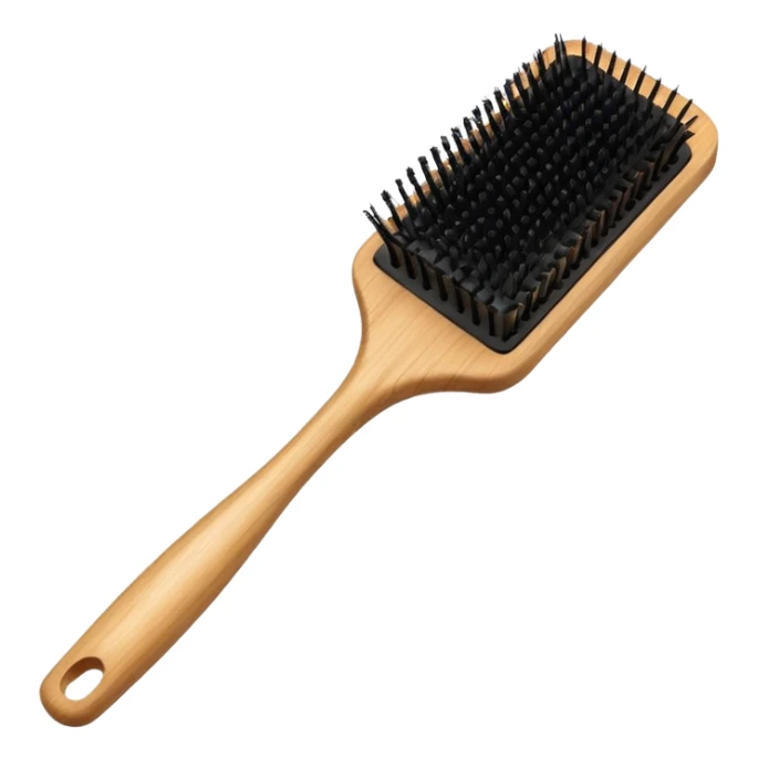 paddle brush for hair sticker