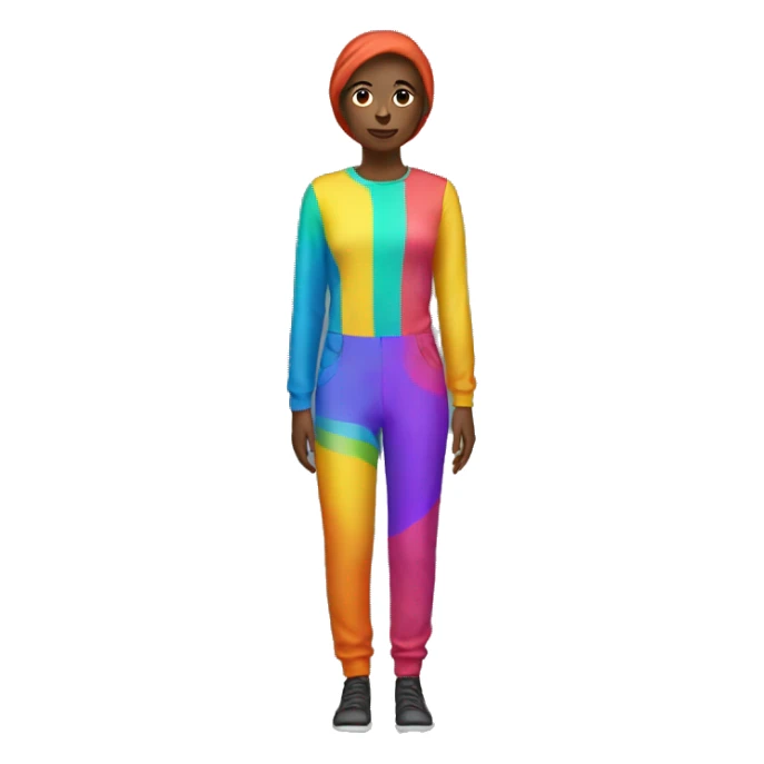 colorful no person jumpsuit sticker