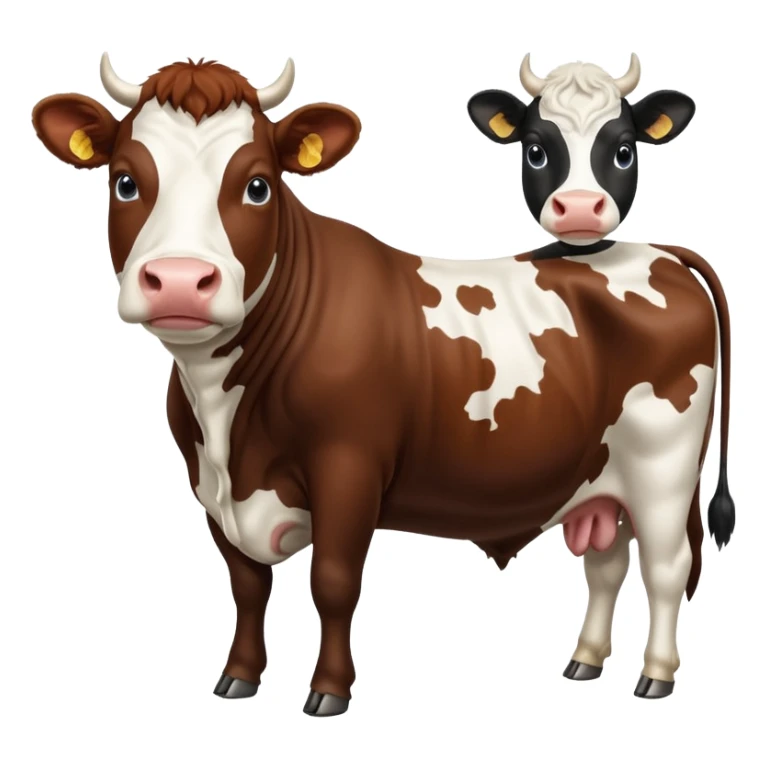 i need a emoji which can show comparison of a diffrent cattle breeds sticker