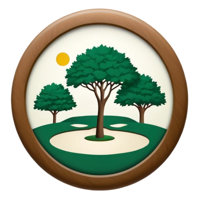 Augusta national golf club logo sticker