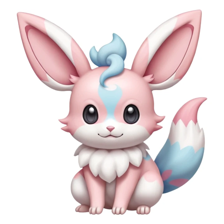 Sylveon-Minccino-Pokémon-Fakémon-creature sticker