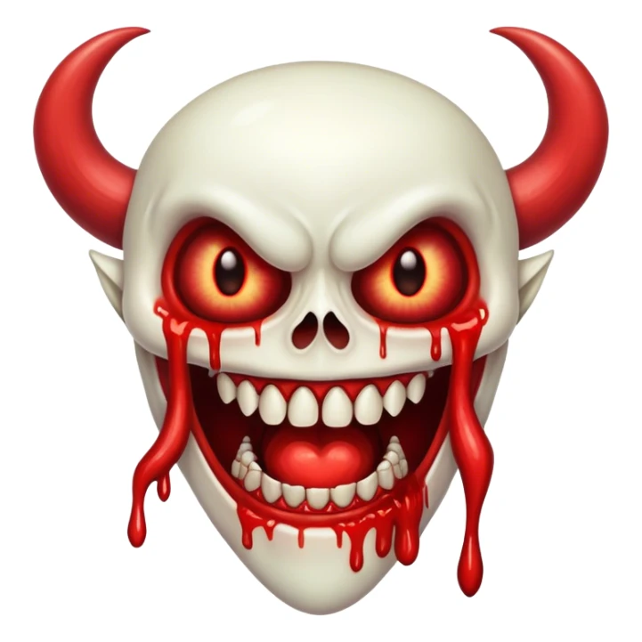 bloody tooth (no face) demon [no eye]!!! sticker